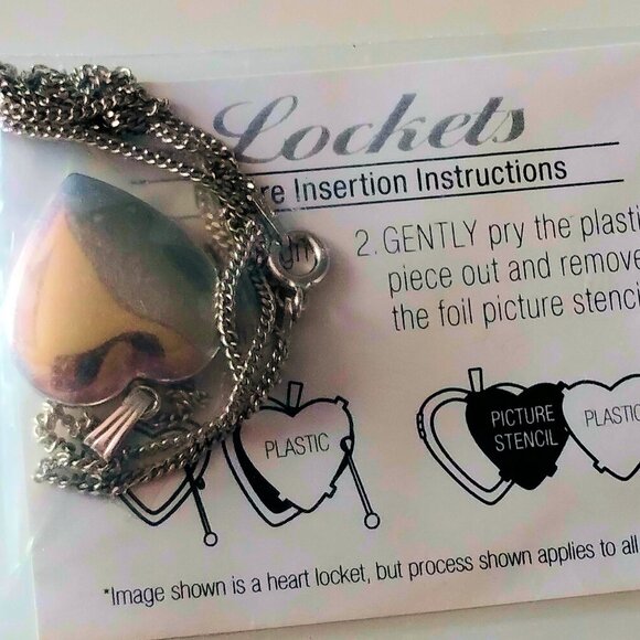 Sterling Polished Heart Locket Pendant Necklace - Picture 15 of 15